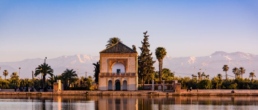 Saadian paviljong i Marrakech